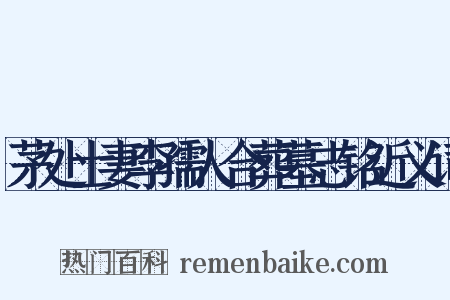 茅处士妻李孺人合葬墓志铭近义词是什么意思的图片